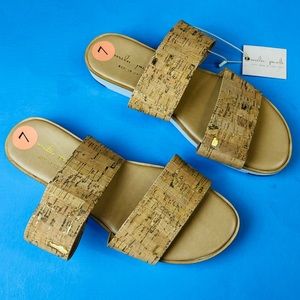 Mila Paoli Women’s Classic Comfortable Slip On Walking Sandals Size 7